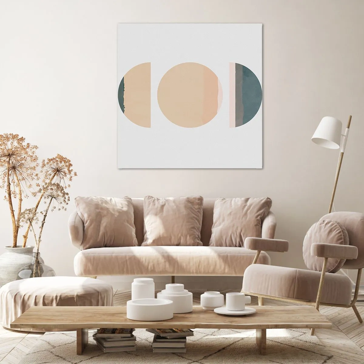 Obraz na plátne - Kruh za kruhom - 40x40 cm