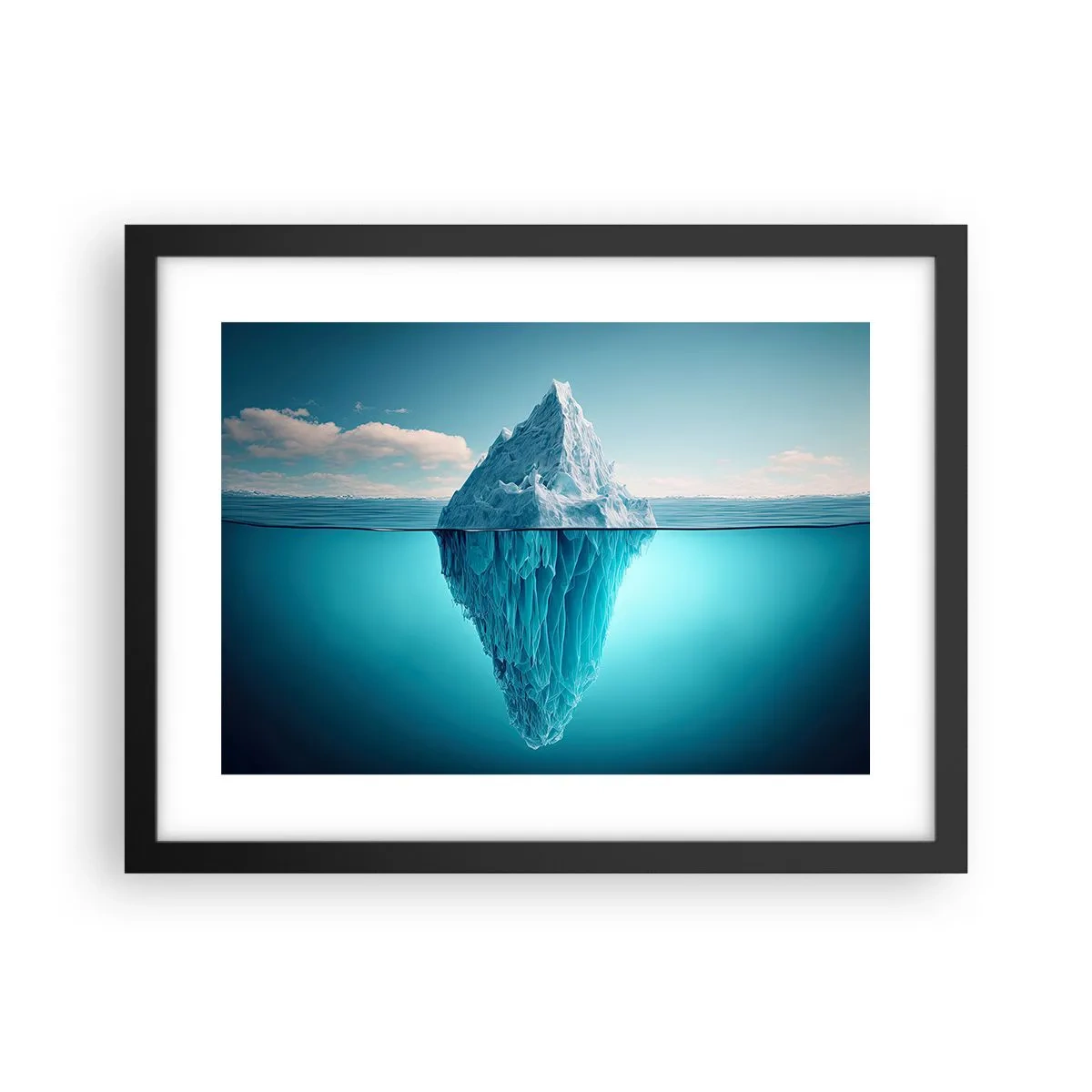 Plagát v čiernom ráme - Ľadová kráľovná - 40x30 cm
