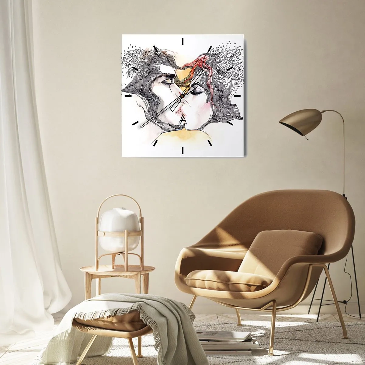 Nástenné hodiny - Svet neexistuje - 40x40 cm