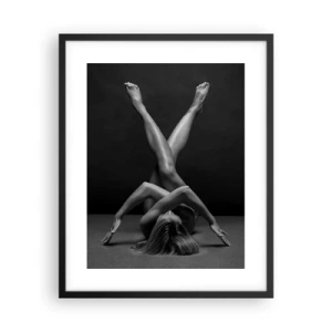 Plagát v čiernom ráme - Geometria nahoty - 40x50 cm