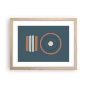 Plagát v ráme zo svetlého duba - Podstata vecí - 40x30 cm