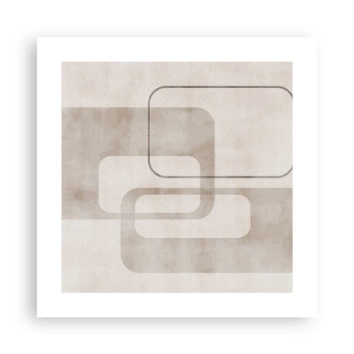 Plagát - Geometrická fúga - 40x40 cm