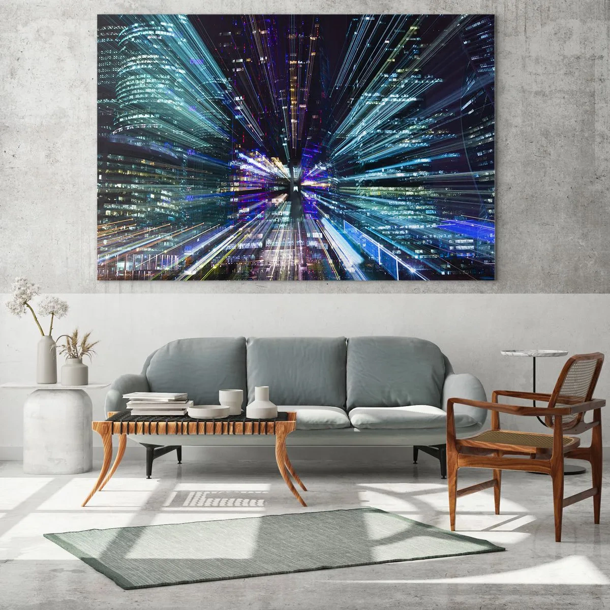 Obraz na skle - Prechod do hyperpriestoru - 120x80 cm