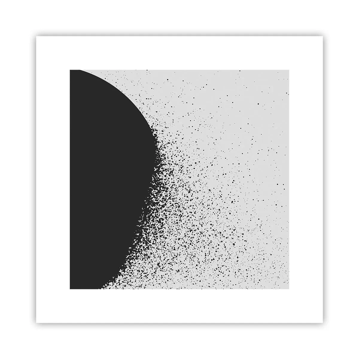 Plagát - Pohyb častíc - 30x30 cm