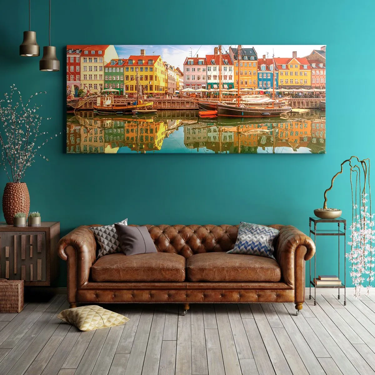 Obraz na plátne - Pri vode hladkej ako zrkadlo - 100x40 cm