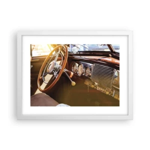 Plagát v bielom ráme - Závan luxusu z minulosti - 40x30 cm