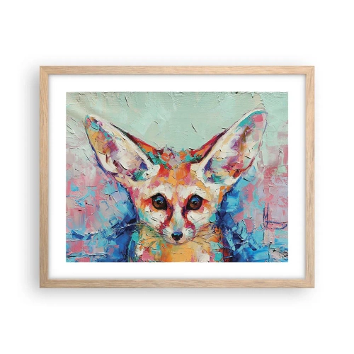 Plagát v ráme zo svetlého duba - Ste na mňa pripravení? - 50x40 cm