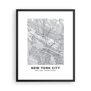 Plagát v čiernom ráme - Anatómia metropoly - 40x50 cm