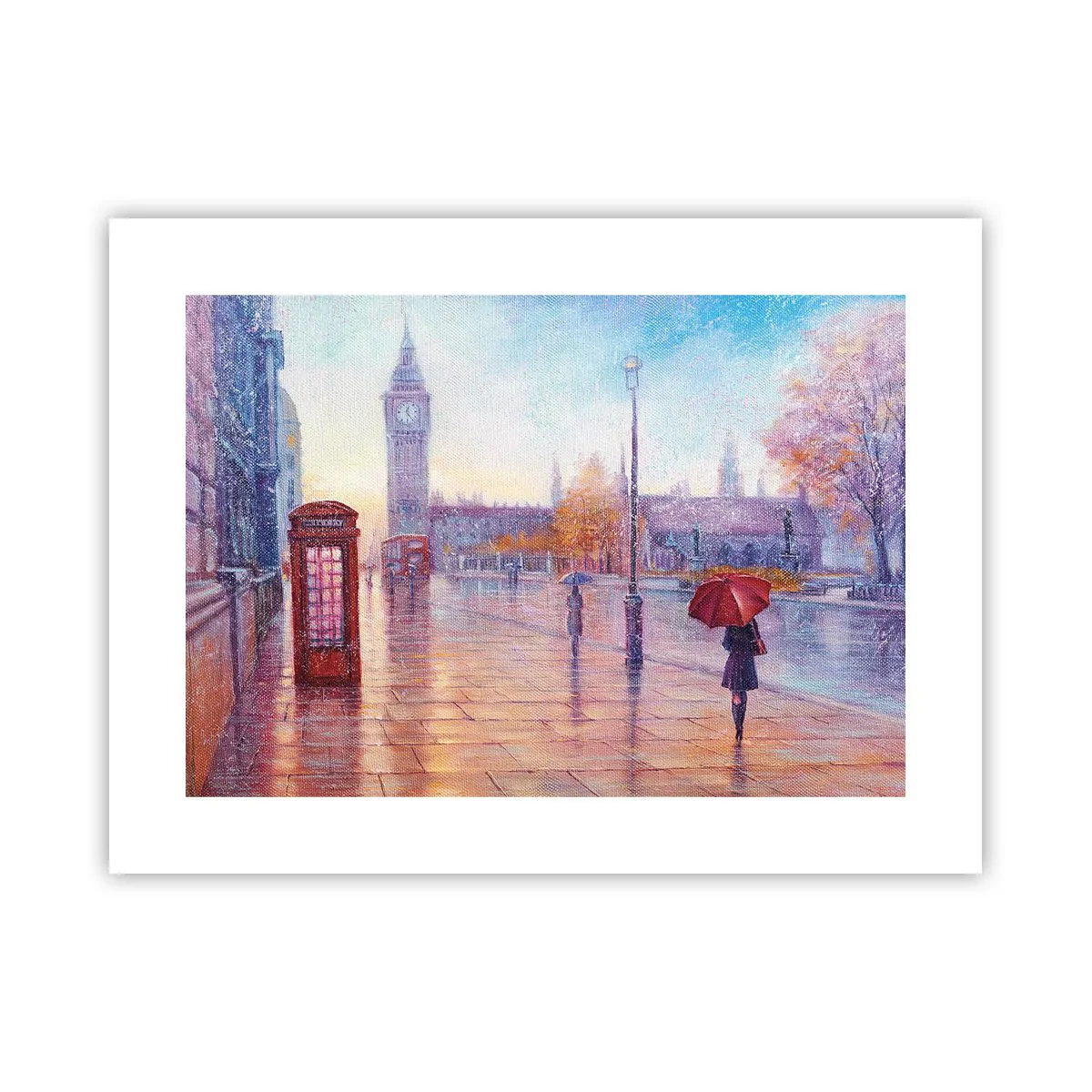 Plagát - Londýnsky jesenný deň - 40x30 cm