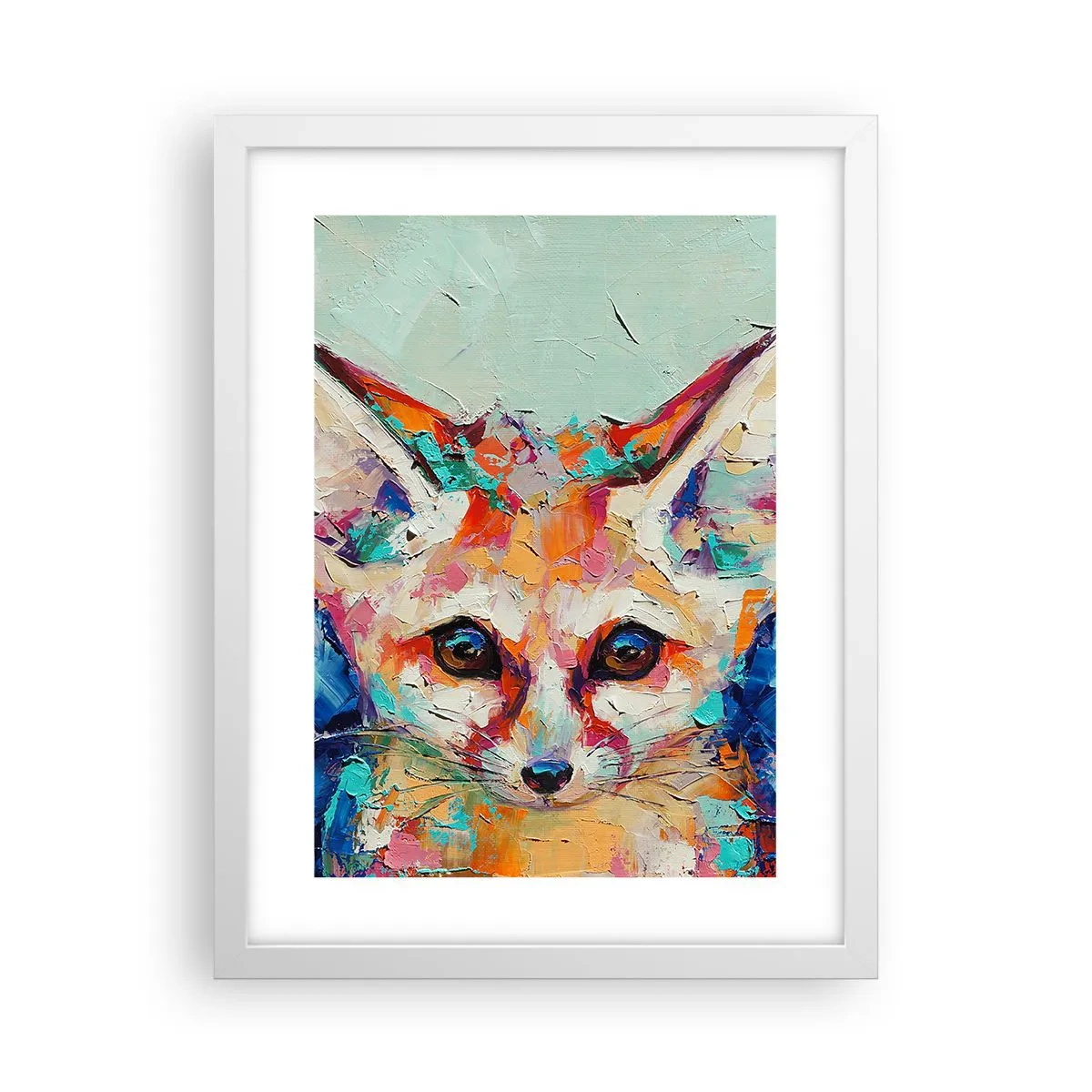 Plagát v bielom ráme - Ste na mňa pripravení? - 30x40 cm