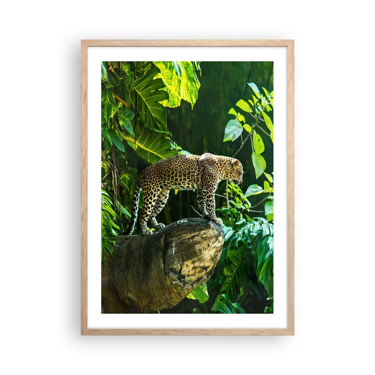 Plagát v ráme zo svetlého duba - Na lov? - 50x70 cm