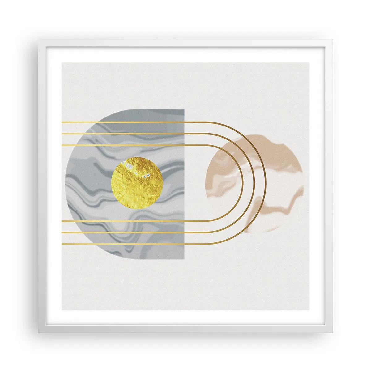 Plagát v bielom ráme - Jas a žiarivosť - 60x60 cm