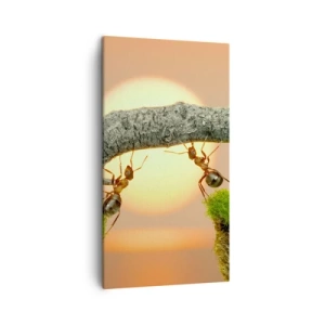 Obraz na plátne - Radostná, spoločná práca - 45x80 cm