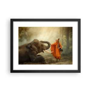 Plagát v čiernom ráme - Stretnutie na cestách - 40x30 cm