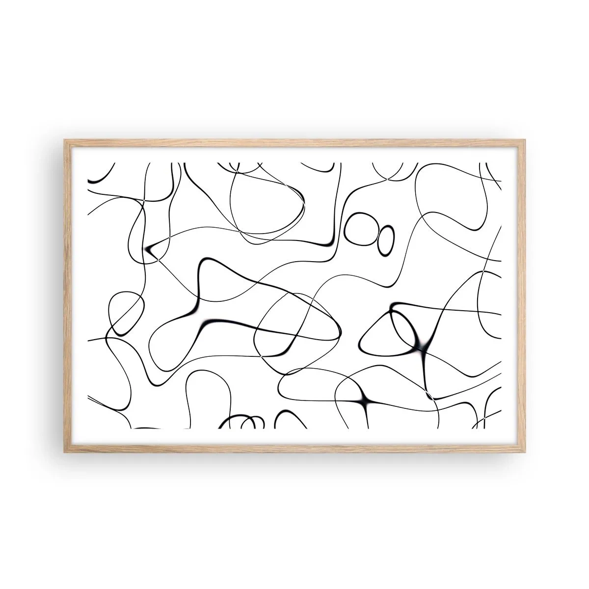 Plagát v ráme zo svetlého duba - Cesty života, zákruty osudu - 91x61 cm