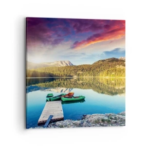 Obraz na plátne - Pri vode hladkej ako zrkadlo - 70x70 cm