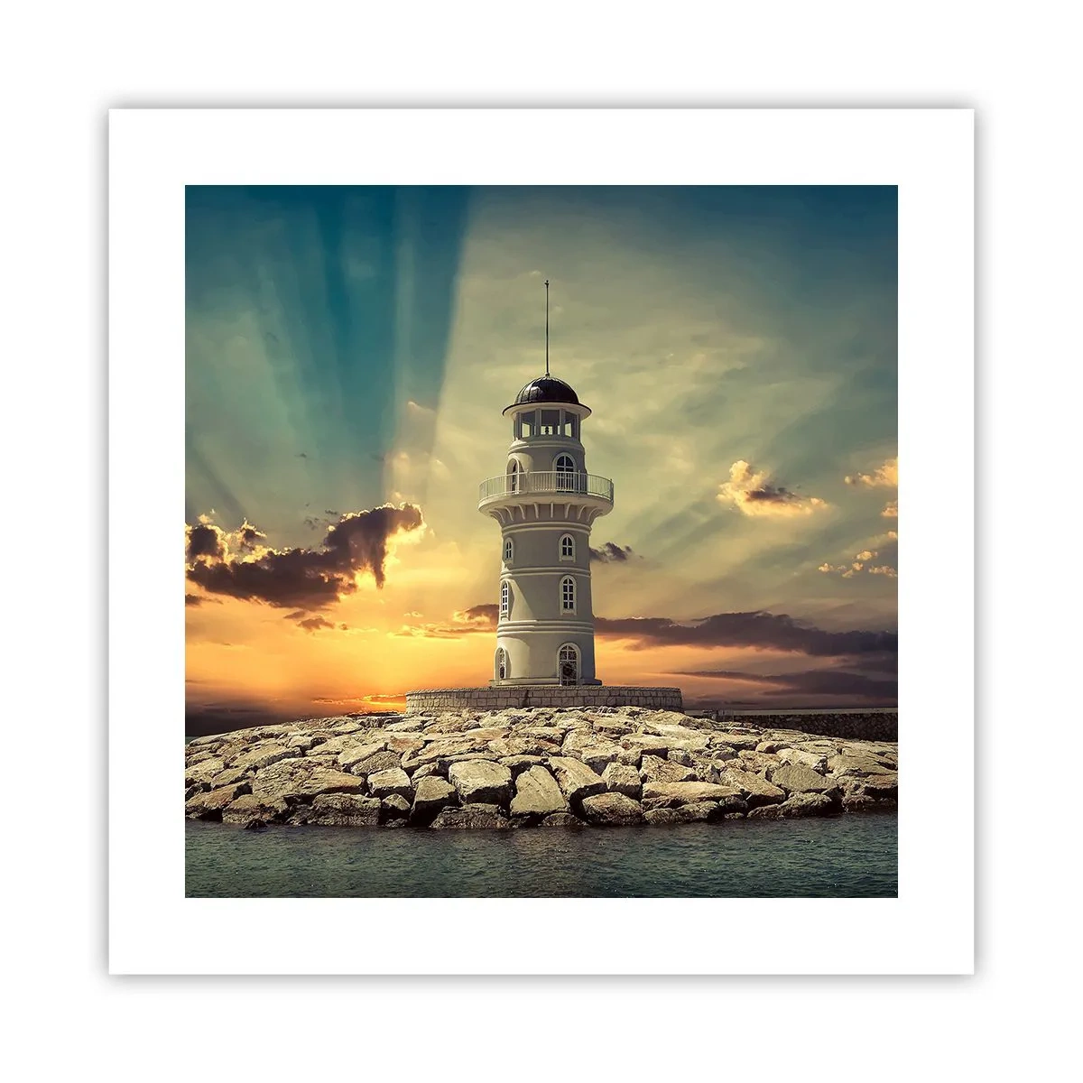 Plagát - Svetlo - Dobro - Krása - 40x40 cm