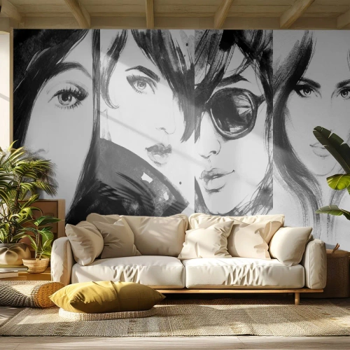 Fototapeta Premium Canvas - Znásobená krása - Žena, Ženské oči, Portrét ženy - 100x70 cm