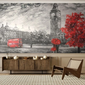Fototapeta Premium Sand - Vzrušujúci deň - Mesto, Londýn, Architektúra - 100x70 cm
