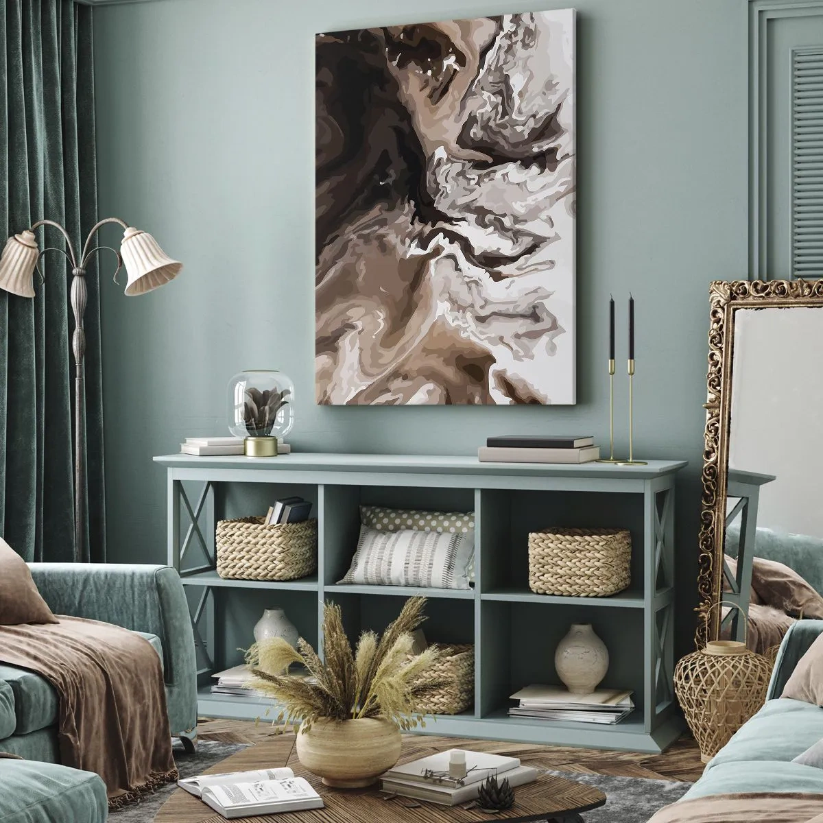 Obraz na plátne - Kontrast farieb - 65x120 cm