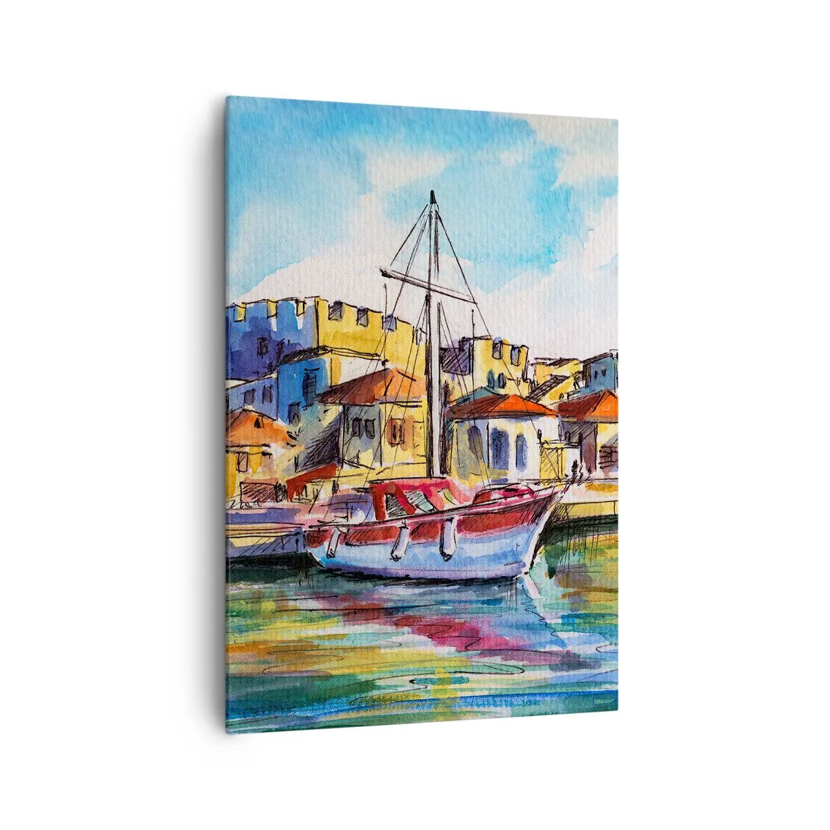 Obraz na plátne - Dúhové popoludnie - 70x100 cm