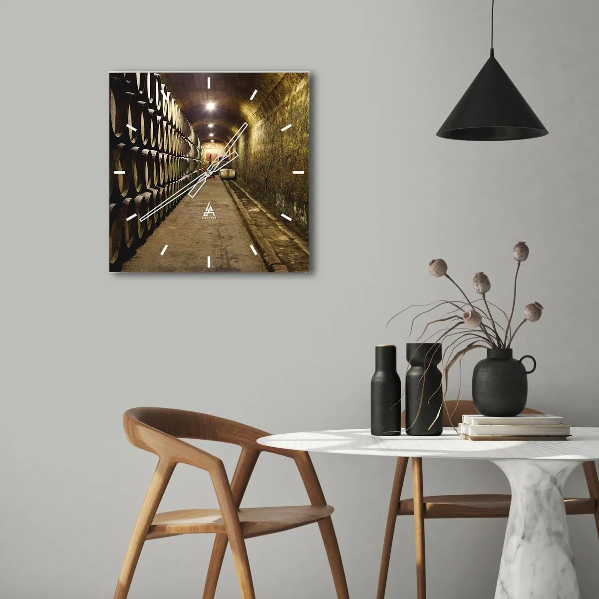 Nástenné hodiny - Je dobré si oddýchnuť - 30x30 cm