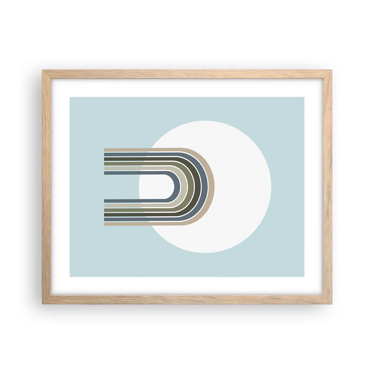 Plagát v ráme zo svetlého duba - Neodolateľná príťažlivosť - 50x40 cm