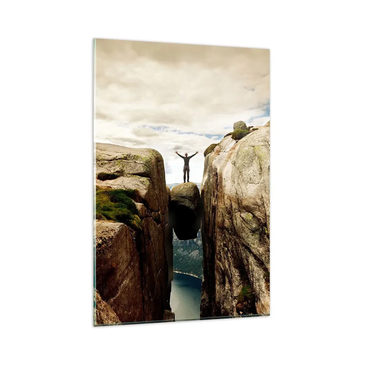 Obraz na skle - Ako sa cítim?! - 80x120 cm