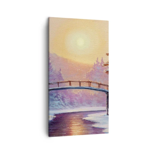 Obraz na plátne - Štyri ročné obdobia - zima - 45x80 cm