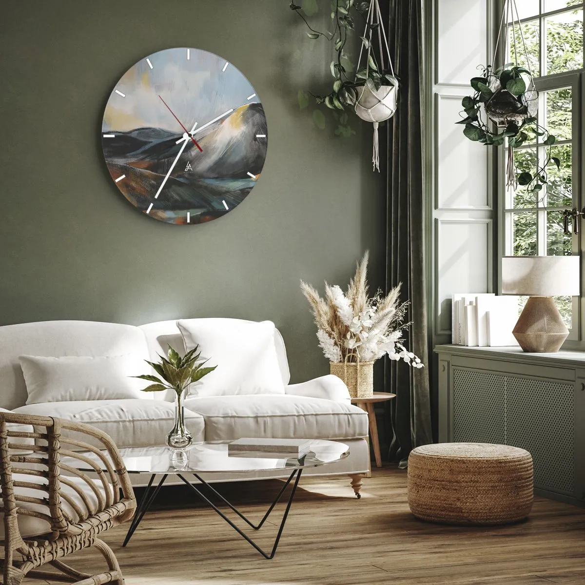 Nástenné hodiny - Surové a krásne - 30x30 cm