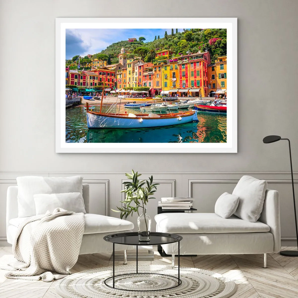 Plagát v bielom ráme - Talianske dopoludnie - 40x30 cm