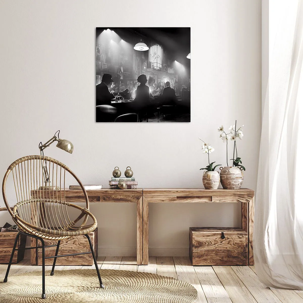Obraz na plátne - V jazzovej atmosfére - 50x50 cm