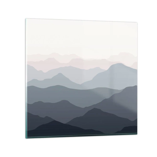Obraz na skle - Vlny hôr - 60x60 cm