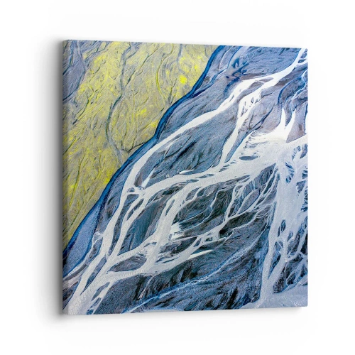 Obraz na plátne - Jaskynné maľby prírody - 30x30 cm
