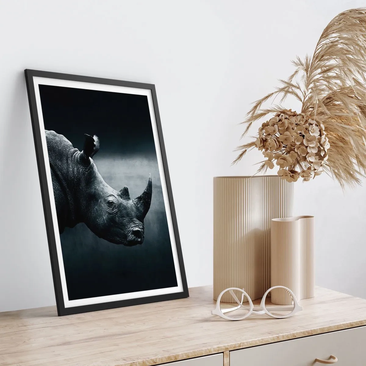 Plagát v čiernom ráme - Pravý profil - 70x100 cm