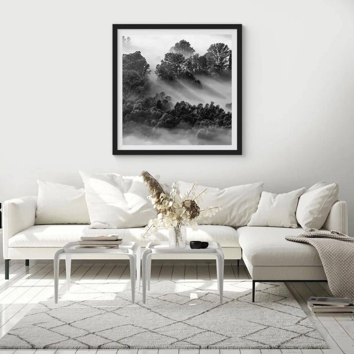 Plagát v čiernom ráme - Prebúdzanie zo spánku - 60x60 cm