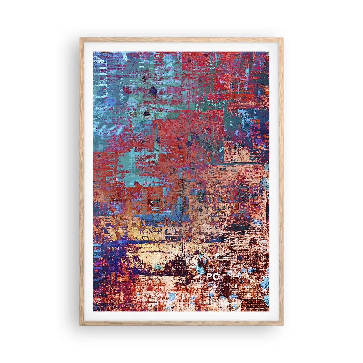 Plagát v ráme zo svetlého duba - Pamäť a zabudnutie - 70x100 cm