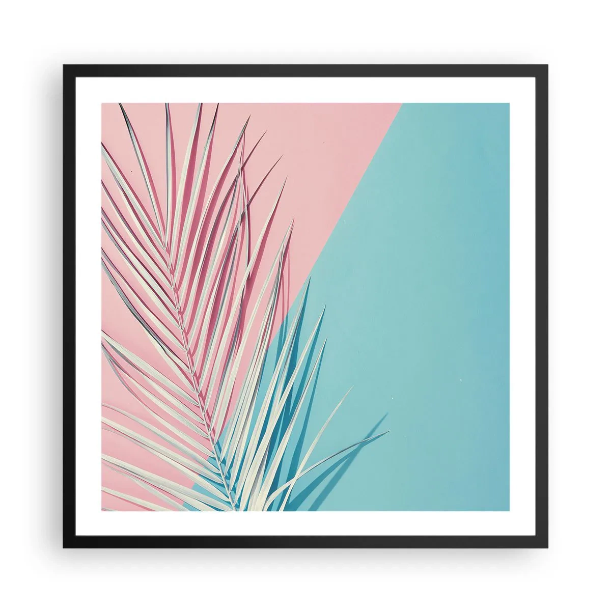 Plagát v čiernom ráme - Tropický dojem - 60x60 cm