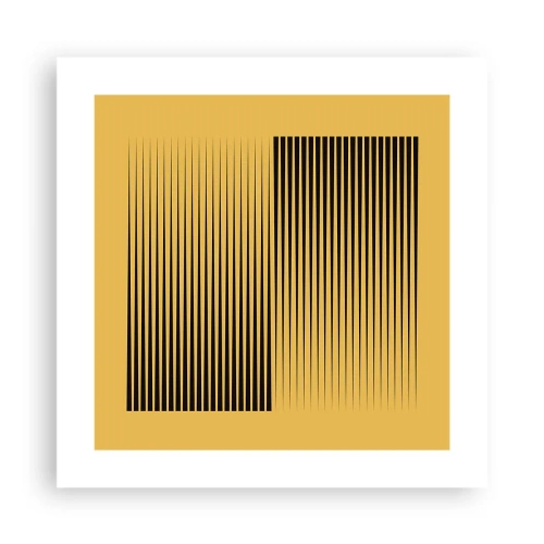 Plagát - Štvorec protikladov - 40x40 cm