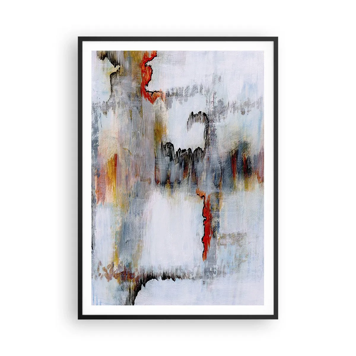 Plagát v čiernom ráme - Paličkou po vode - 70x100 cm