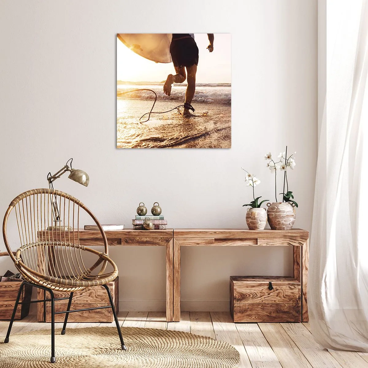 Obraz na plátne - V ústrety vlne - 70x70 cm