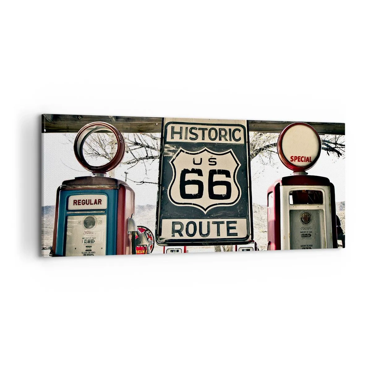 Obraz na plátne - Americká retro cesta - 100x40 cm