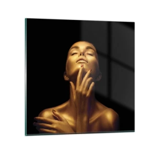 Obraz na skle - Ako zlatý hodváb - 70x70 cm