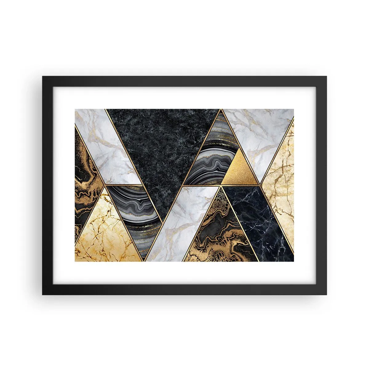 Plagát v čiernom ráme - Kameň vedľa kameňa - 40x30 cm
