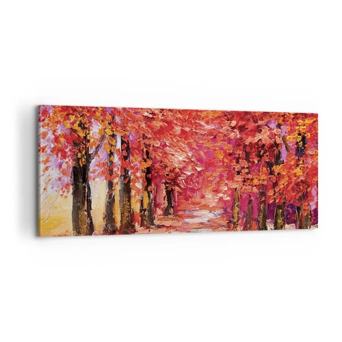 Obraz na plátne - Jesenná impresia - 100x40 cm