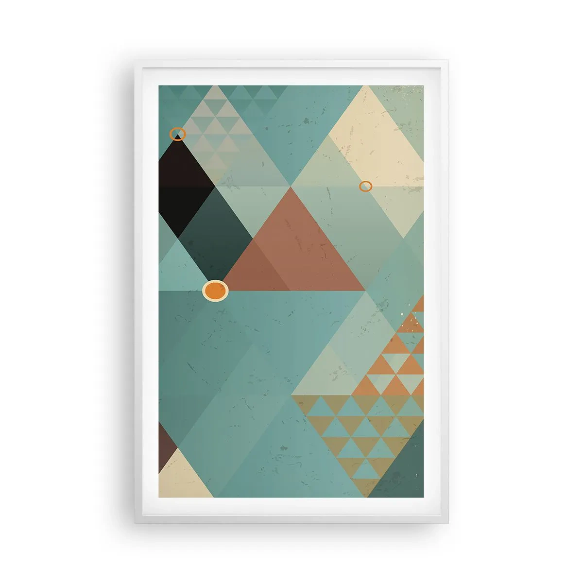 Plagát v bielom ráme - Jednota mnohosti, mnohosť jednoty - 61x91 cm