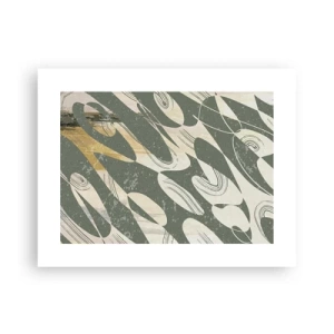 Plagát - Rytmizovaná abstrakcia - 40x30 cm