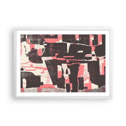 Plagát v bielom ráme - Celý tento zhon - 70x50 cm