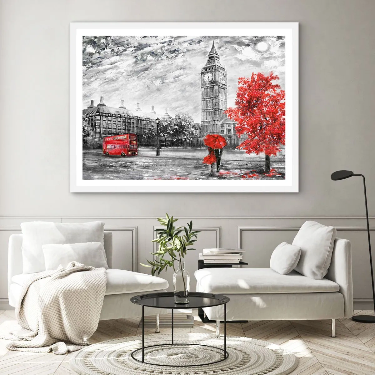 Plagát v bielom ráme - Vzrušujúci deň - 70x50 cm