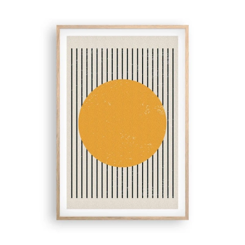 Plagát v ráme zo svetlého duba - Sila jednoduchosti - 61x91 cm